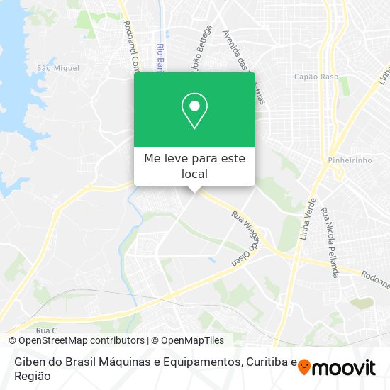 Giben do Brasil Máquinas e Equipamentos mapa