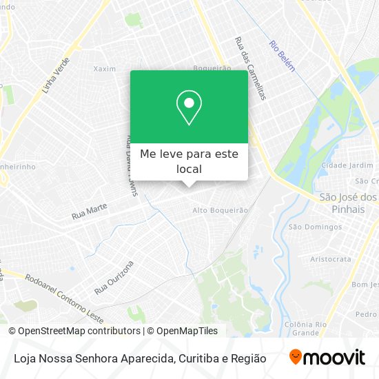 Loja Nossa Senhora Aparecida mapa