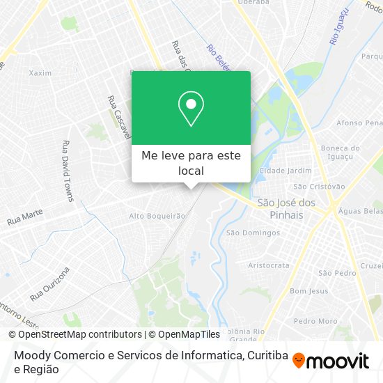 Moody Comercio e Servicos de Informatica mapa