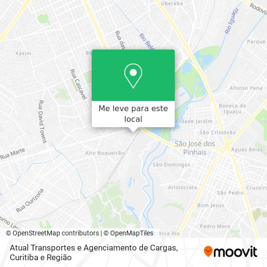 Atual Transportes e Agenciamento de Cargas mapa