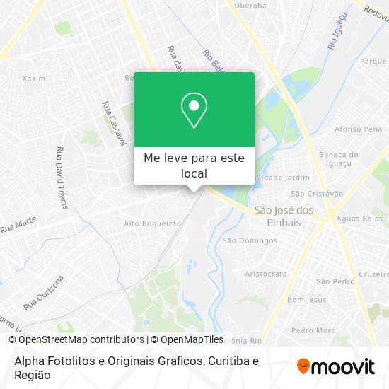 Alpha Fotolitos e Originais Graficos mapa