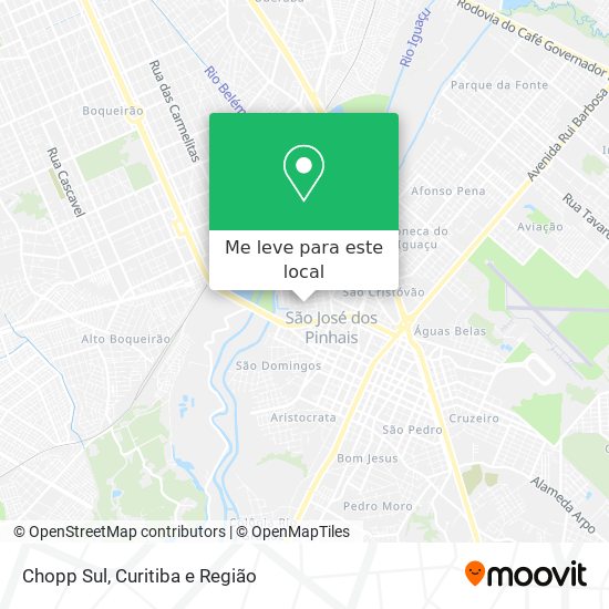 Chopp Sul mapa