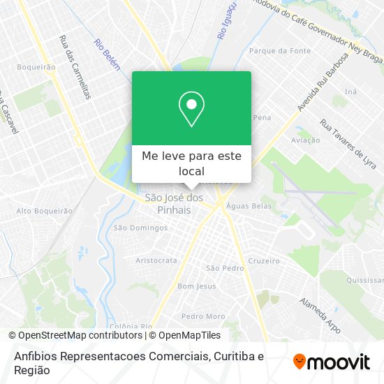 Anfibios Representacoes Comerciais mapa