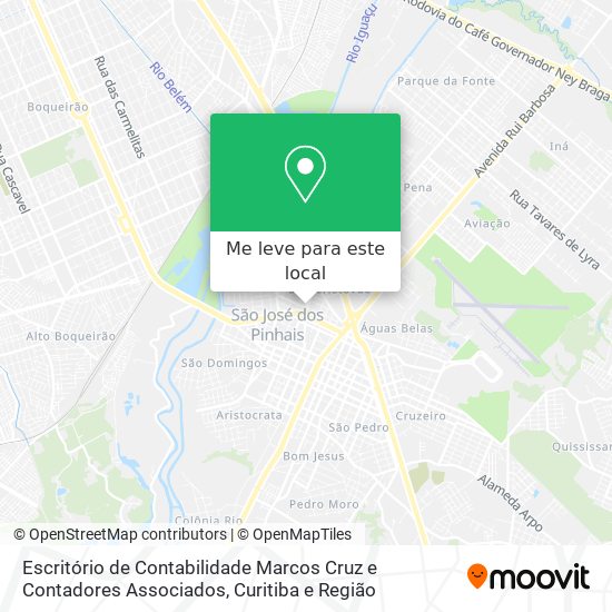 Escritório de Contabilidade Marcos Cruz e Contadores Associados mapa