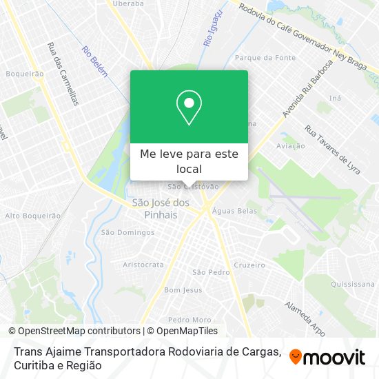 Trans Ajaime Transportadora Rodoviaria de Cargas mapa