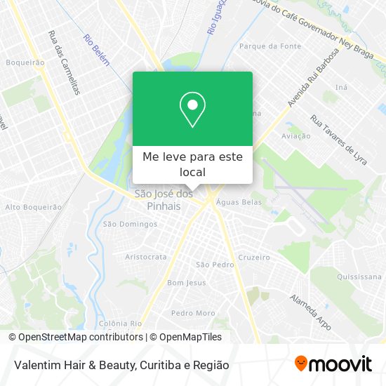 Valentim Hair & Beauty mapa