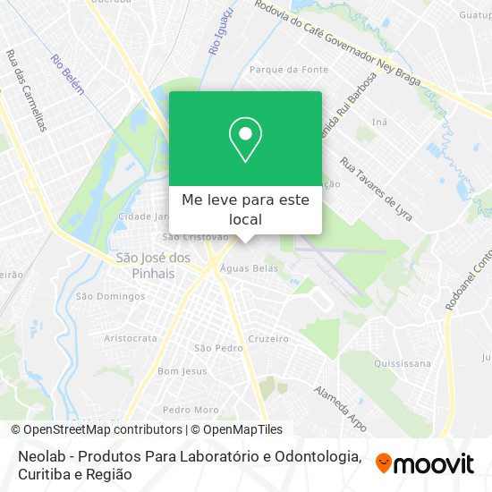 Neolab - Produtos Para Laboratório e Odontologia mapa