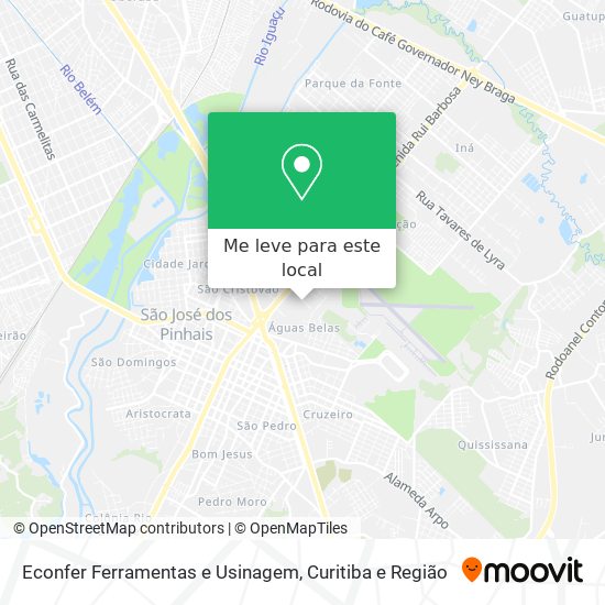 Econfer Ferramentas e Usinagem mapa