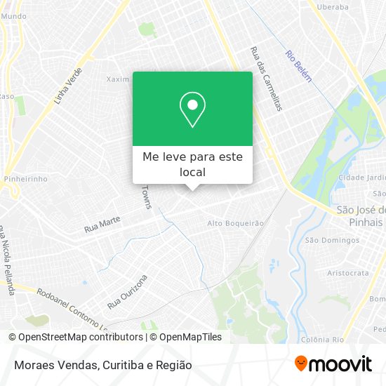 Moraes Vendas mapa