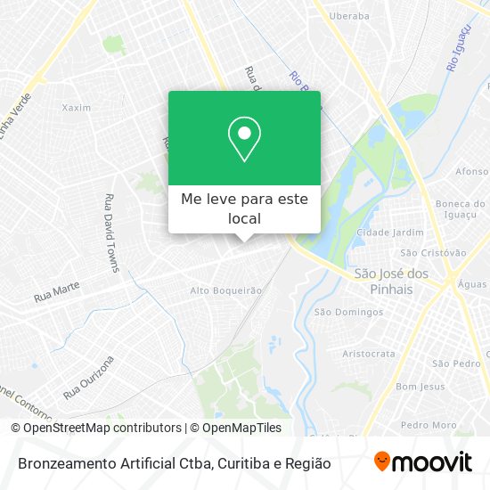 Bronzeamento Artificial Ctba mapa