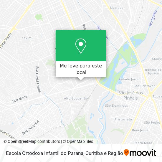 Escola Ortodoxa Infantil do Parana mapa