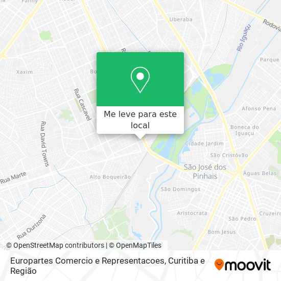 Europartes Comercio e Representacoes mapa