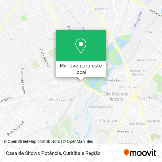 Casa de Shows Potência mapa