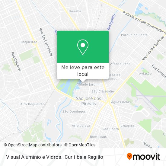 Visual Aluminio e Vidros. mapa