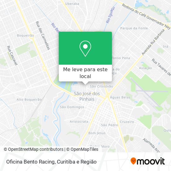 Oficina Bento Racing mapa