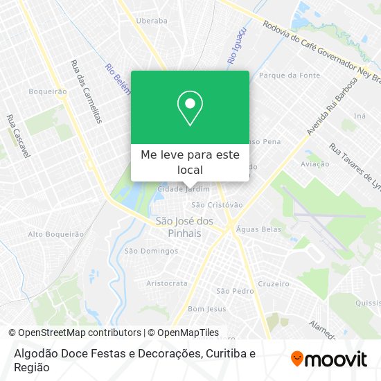 Algodão Doce Festas e Decorações mapa