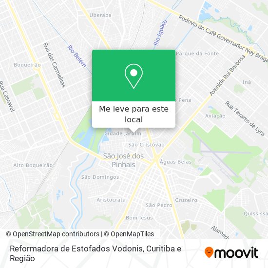 Reformadora de Estofados Vodonis mapa
