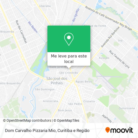 Dom Carvalho Pizzaria Mio mapa