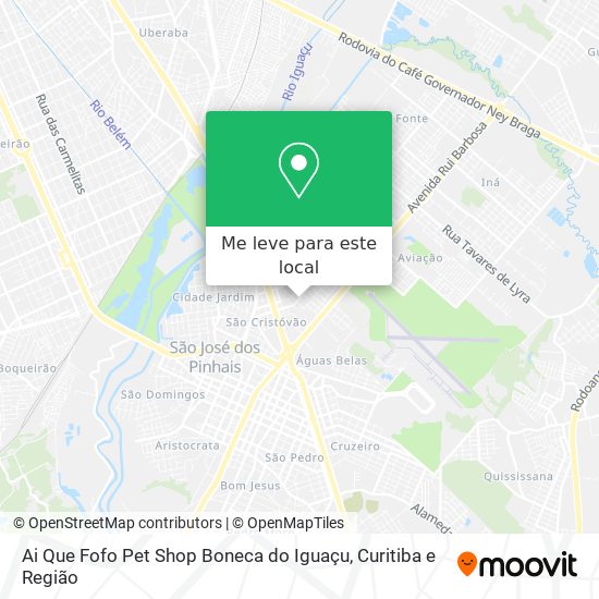 Ai Que Fofo Pet Shop Boneca do Iguaçu mapa