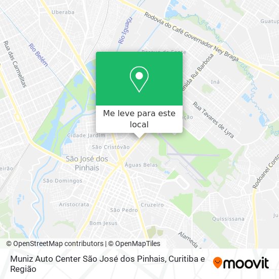 Muniz Auto Center São José dos Pinhais mapa