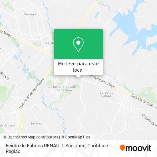Feirão de Fábrica RENAULT São José mapa