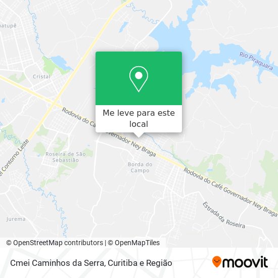 Cmei Caminhos da Serra mapa
