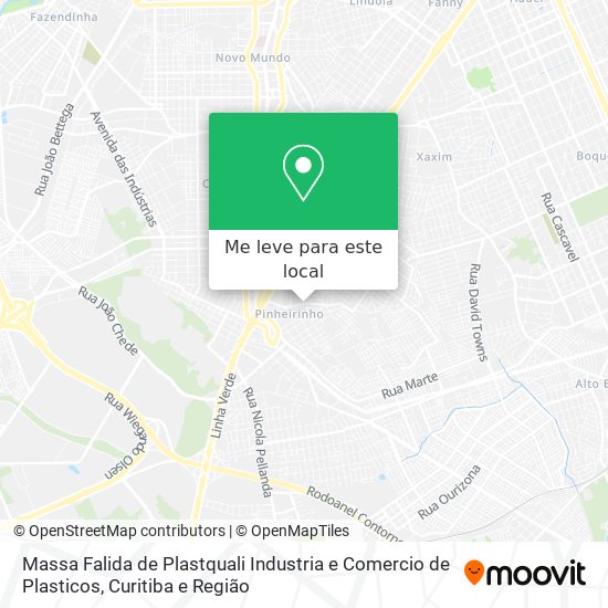 Massa Falida de Plastquali Industria e Comercio de Plasticos mapa
