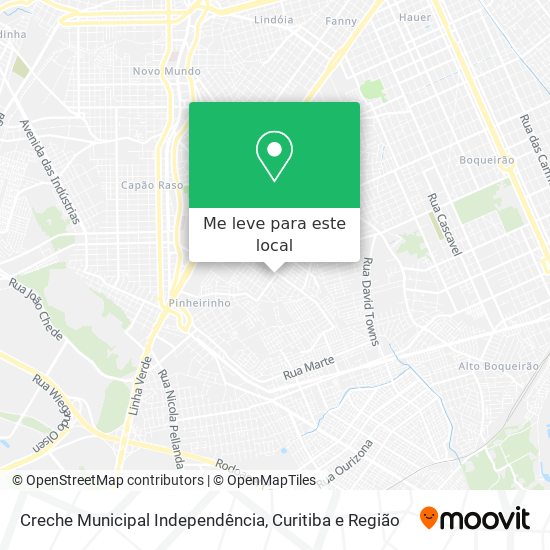 Creche Municipal Independência mapa