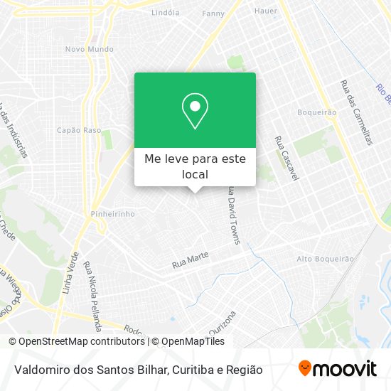Valdomiro dos Santos Bilhar mapa