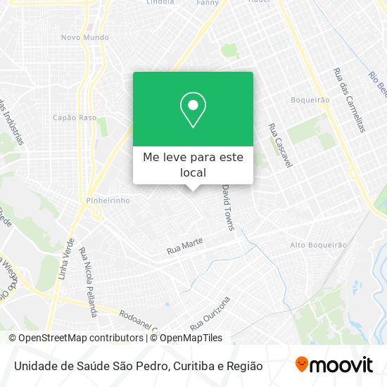 Unidade de Saúde São Pedro mapa
