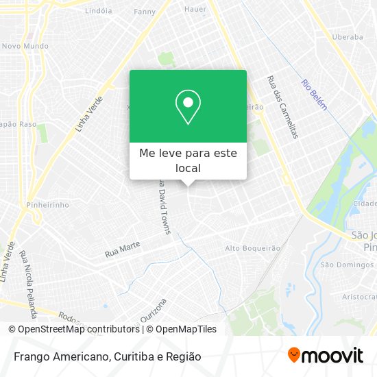 Frango Americano mapa
