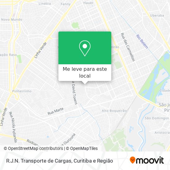 R.J.N. Transporte de Cargas mapa