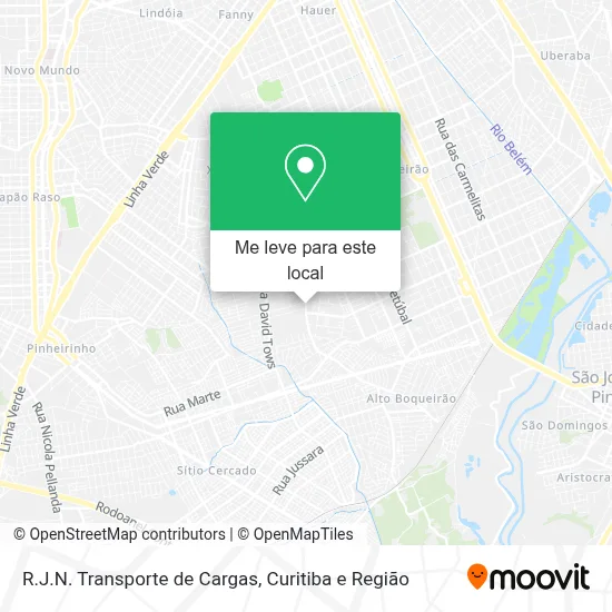 R.J.N. Transporte de Cargas mapa