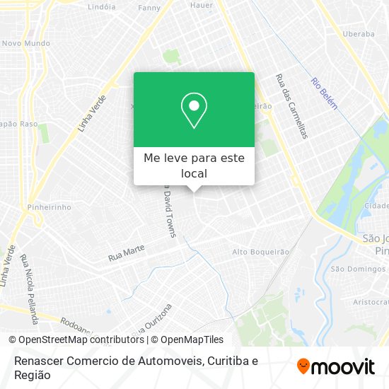 Renascer Comercio de Automoveis mapa