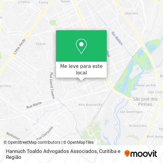 Hannuch Toaldo Advogados Associados mapa