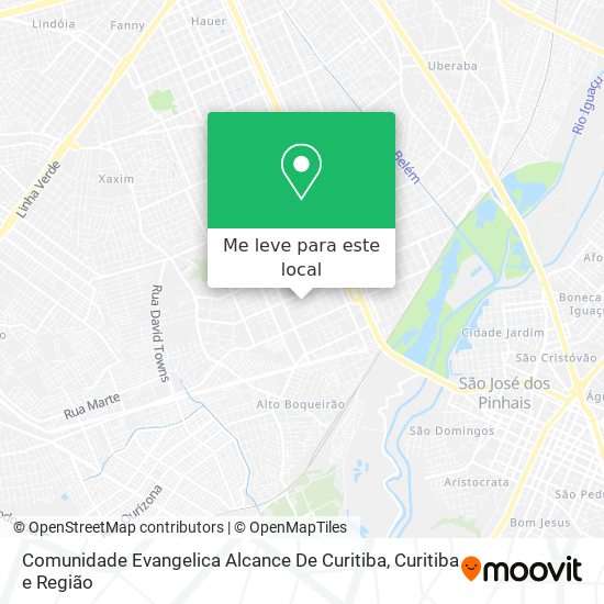 Comunidade Evangelica Alcance De Curitiba mapa
