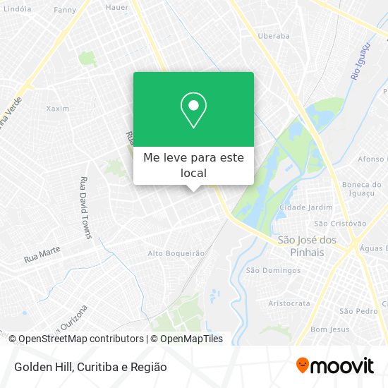 Golden Hill mapa
