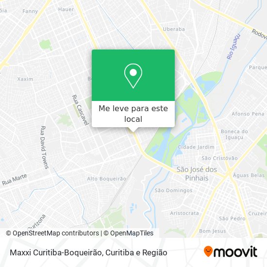 Maxxi Curitiba-Boqueirão mapa
