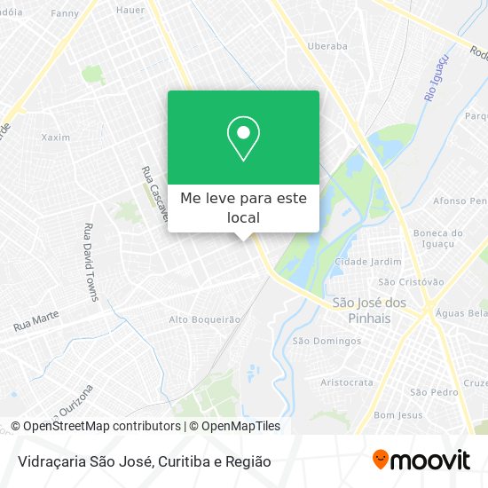 Vidraçaria São José mapa