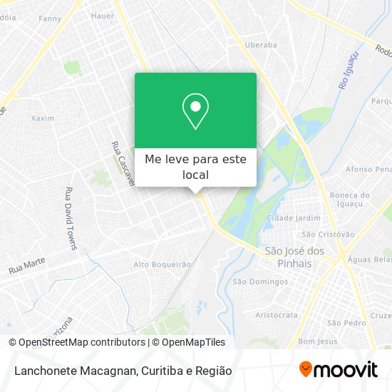 Lanchonete Macagnan mapa