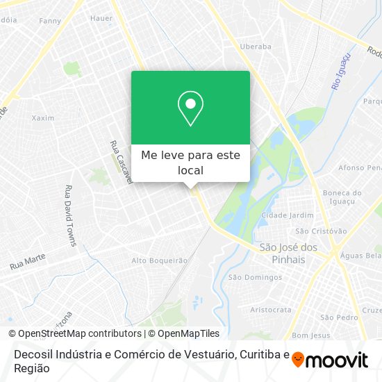 Decosil Indústria e Comércio de Vestuário mapa