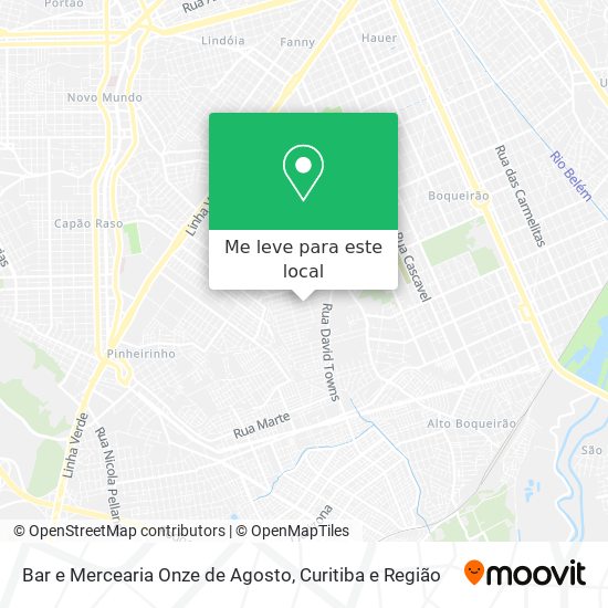 Bar e Mercearia Onze de Agosto mapa