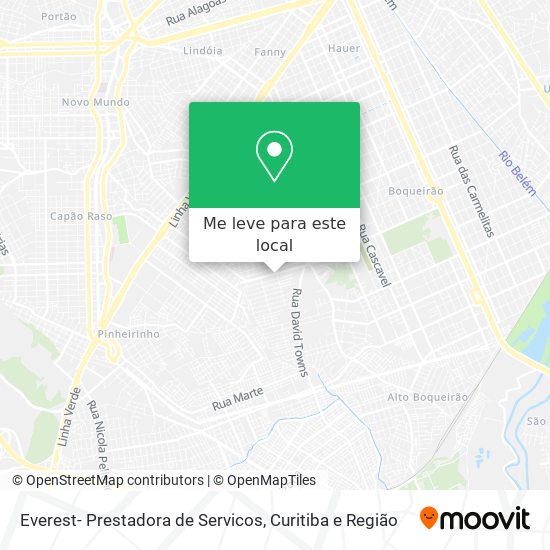Everest- Prestadora de Servicos mapa