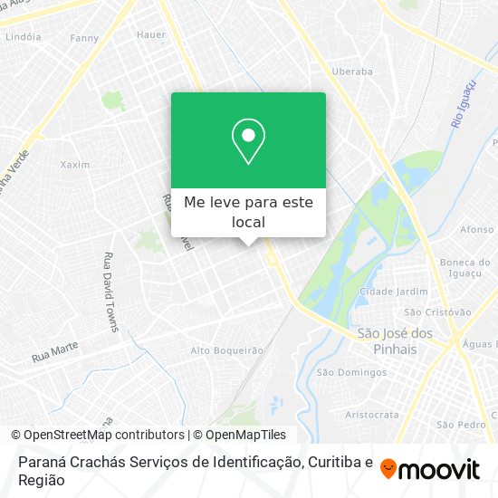 Paraná Crachás Serviços de Identificação mapa