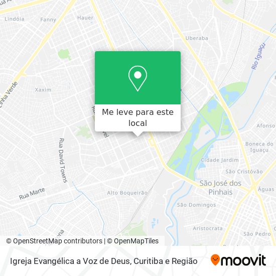 Igreja Evangélica a Voz de Deus mapa