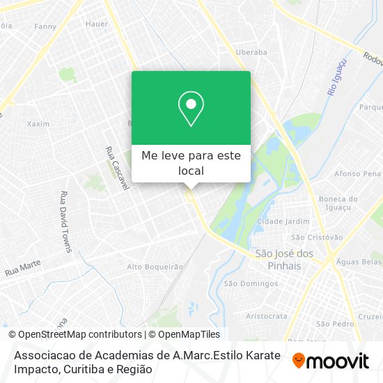 Associacao de Academias de A.Marc.Estilo Karate Impacto mapa
