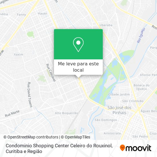 Condominio Shopping Center Celeiro do Rouxinol mapa