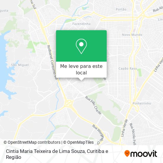 Cintia Maria Teixeira de Lima Souza mapa