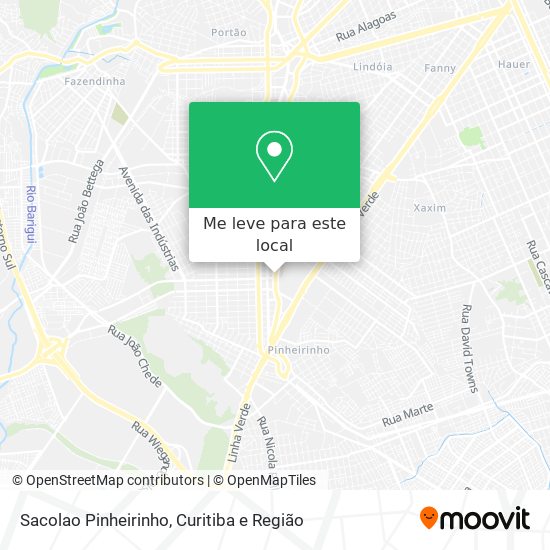 Sacolao Pinheirinho mapa