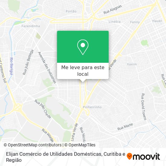 Elijan Comércio de Utilidades Domésticas mapa